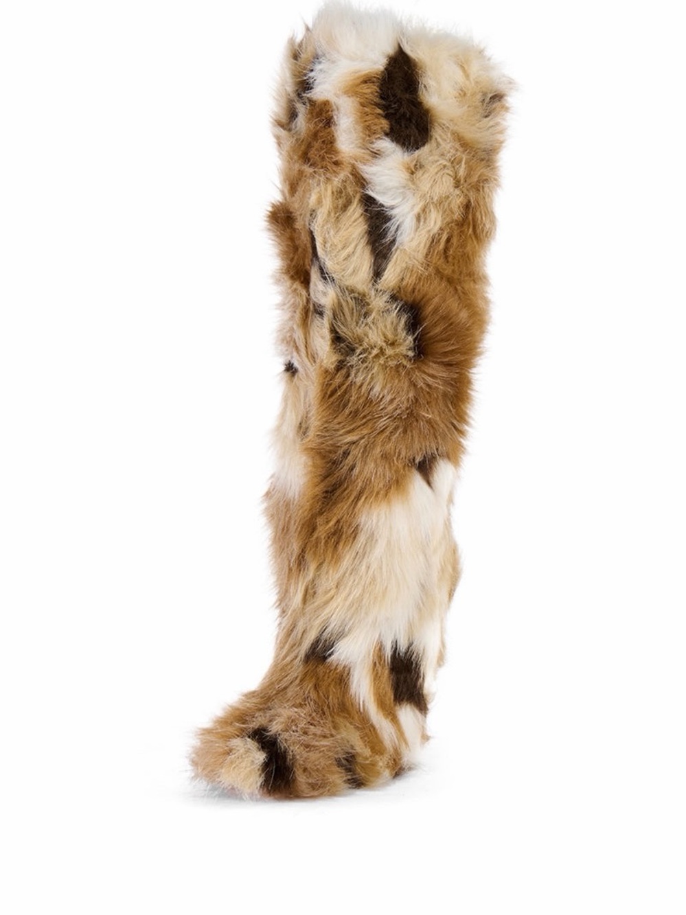 Azalea Wang Upsetter Multi Furry Boots - Picture 3 of 5
